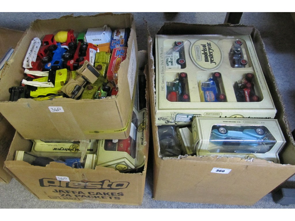 Appraisal: Lot comprising three boxes of die cast models mostly Yesteryear