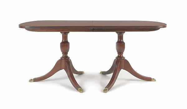 Appraisal: Henkel Harris mahogany dining table h w l together with