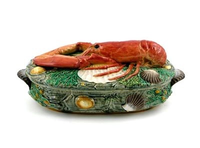 Appraisal: A rare Minton Majolica lobster tureen and cover modelled in