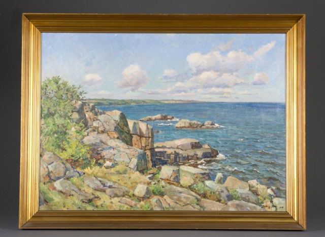 Appraisal: Ludvig Holm Danish - Isle of Bornholm Oil on canvas