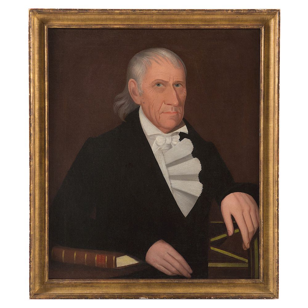 Appraisal: Attrib to Ammi Phillips Portrait of a Man oil American