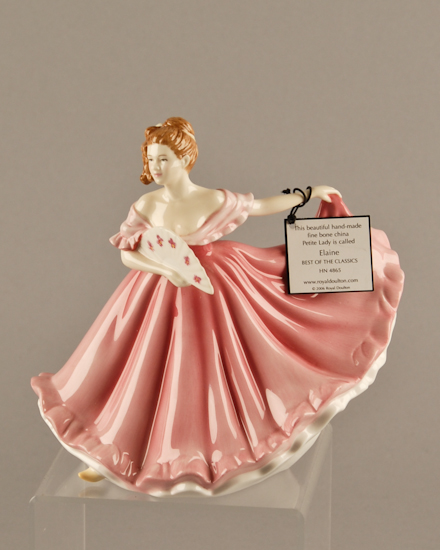 Appraisal: A Royal Doulton Porcelain Figure Elaine in a pink dress