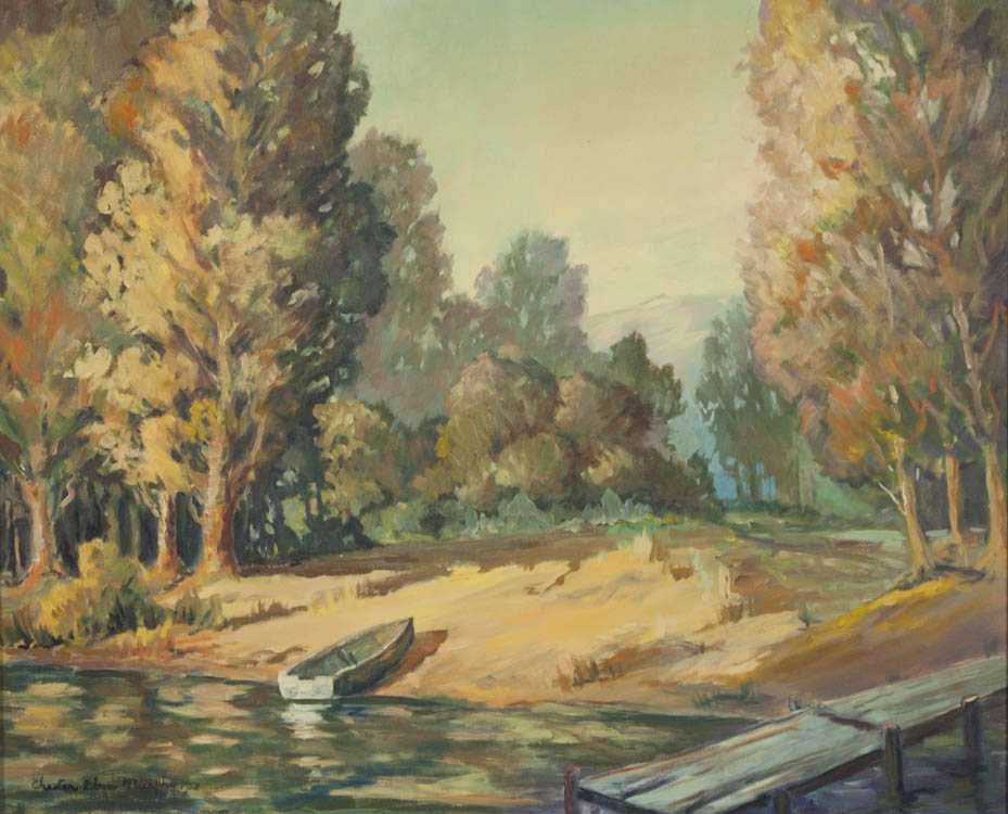 Appraisal: CHESTER GLENN MURPHY OIL ON CANVAS Kansas Oregon - Autumn