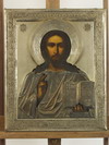 Appraisal: PAINTED RUSSIAN ICON - Oil on Wood Panel Portrait of