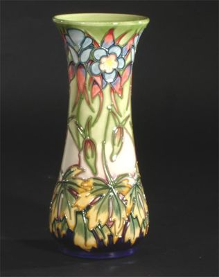 Appraisal: Aquilegia' a Moorcroft Pottery trial vase designed by Philip Gibson