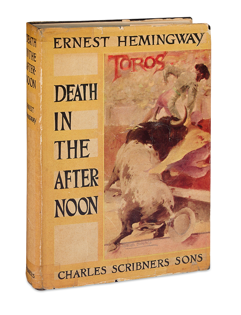 Appraisal: HEMINGWAY ERNEST Death in the Afternoon Color frontispiece by Juan