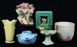 Appraisal: lot of American art pottery group lot of American art