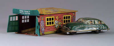 Appraisal: MARX DICK TRACY POLICE STATION USA Extremely colorful toy showing