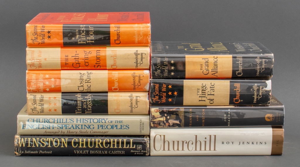 Appraisal: WINSTON CHURCHILL BIOGRAPHY REFERENCE BOOKS Group of ten books about