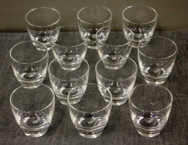 Appraisal: Set of Steuben Old Fashioned GlassesEach signed in script on