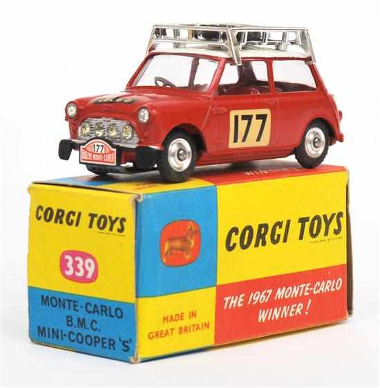 Appraisal: Corgi Monte-Carlo Winner BMC Mini-Cooper 'S' red body white roof