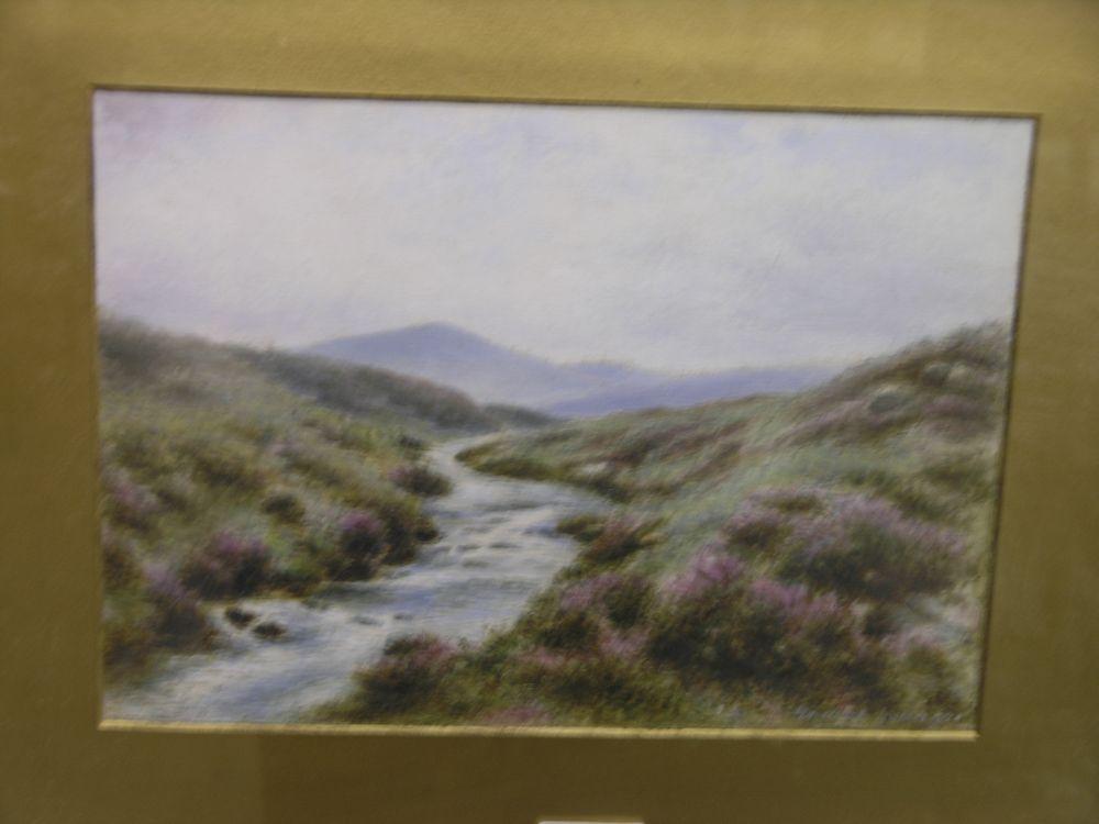 Appraisal: A watercolour - view of a stream x in together