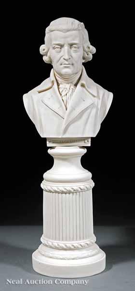 Appraisal: An Antique English Parian Bust of Joseph Haydn c -