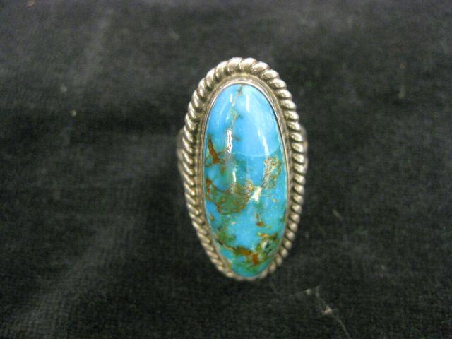 Appraisal: Indian Turquoise Silver Ring