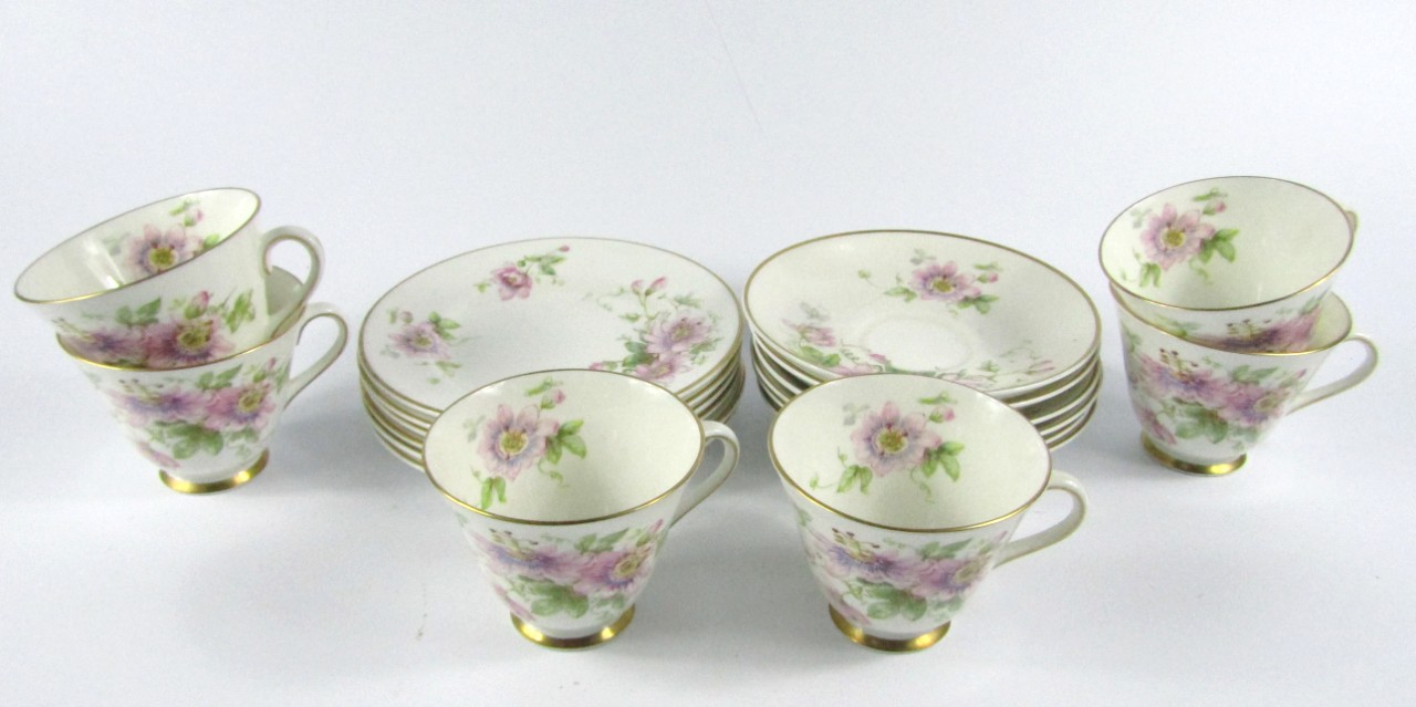 Appraisal: A Royal Doulton porcelain part tea service decorated in the