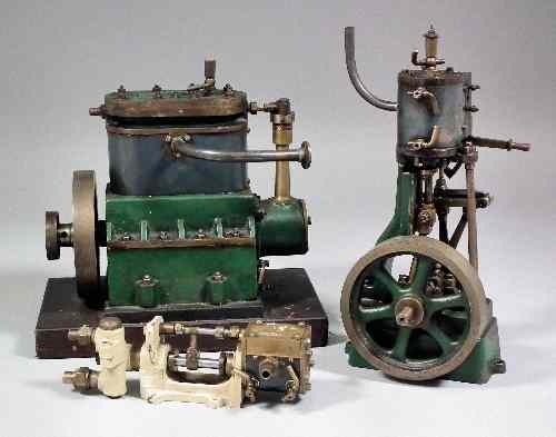 Appraisal: Two scratch built models of steam engines ins and ins