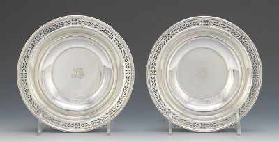 Appraisal: A Pair of Sterling Silver Bowls by Tiffany Co Simple