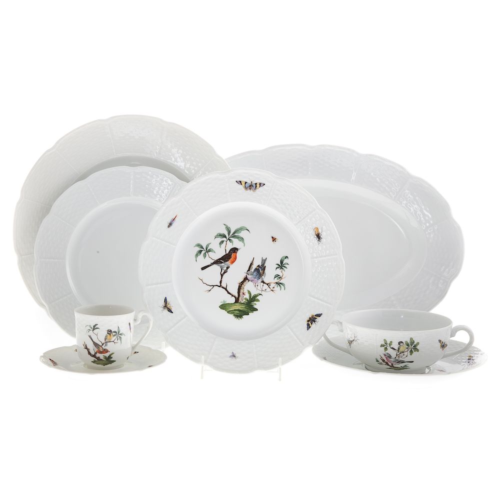 Appraisal: Raynaud Ceralene Limoges china dinner service two assembled partial dinner