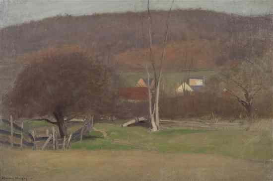 Appraisal: John Francis Murphy American - Distant Farm oil on canvas