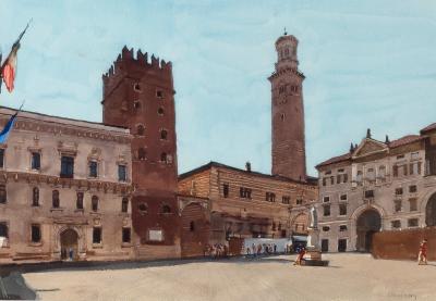 Appraisal: John Newberry born Piazza Signori signed watercolour cm x cm