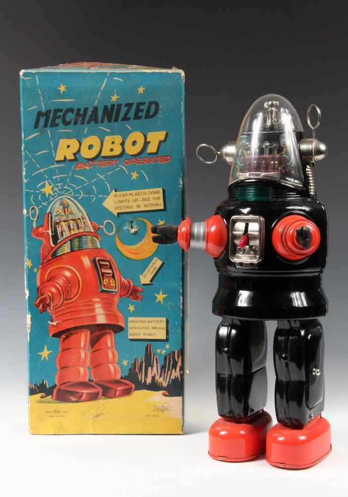 Appraisal: JAPANESE ROBOT TOY - Robbie the Robot 'Mechanized Robot' Tin