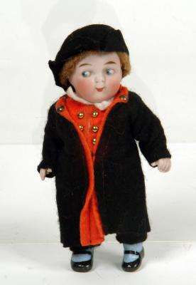 Appraisal: A Kestner all bisque boy doll with painted face google