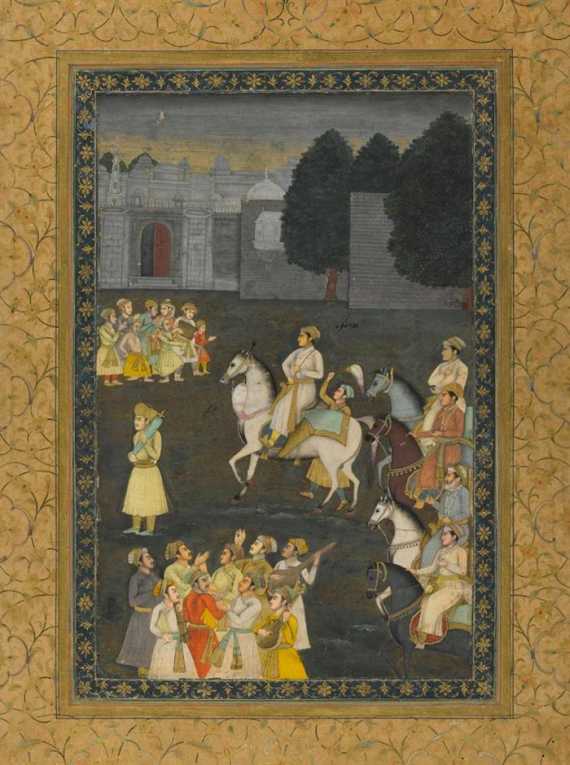 Appraisal: A MOGHUL STYLE MINIATURE DEPICTING PRINCE DARA SHIKOH India early