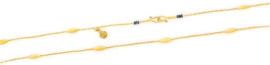 Appraisal: Sale Lot A Karat Yellow Gold and Sapphire Necklace Gurhan