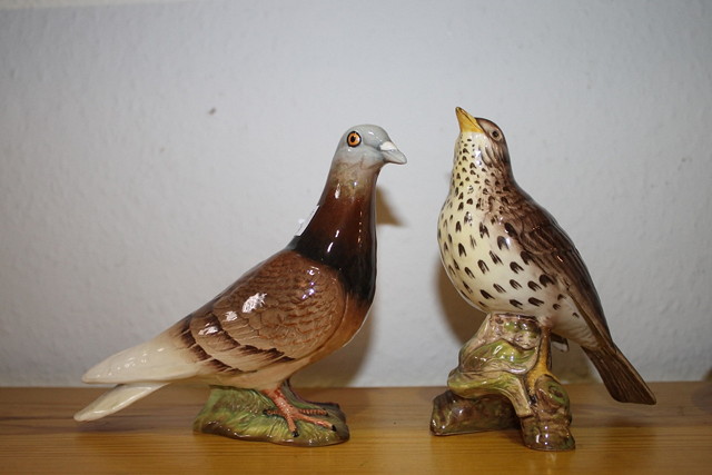 Appraisal: A BESWICK POTTERY MODEL OF A DOVE and one other