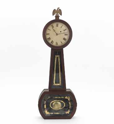 Appraisal: Banjo Clock by L L Beals Co Boston ca -