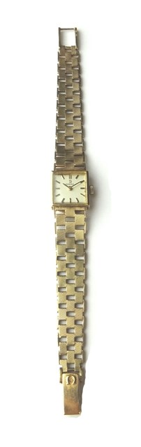 Appraisal: A ladies ct gold Omega bracelet wristwatch the signed square