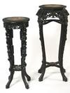 Appraisal: FERN STANDS - Lot of two Chinese Export stone top