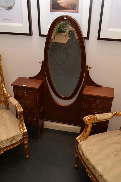 Appraisal: A SMALL FRENCH MIRRORED DRESSER WITH DRAWERS A SMALL FRENCH