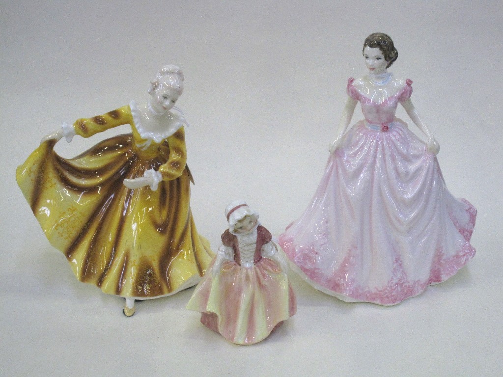 Appraisal: Three Royal Doulton figures 'Hope' HN 'Kirsty' HN and 'Dinky