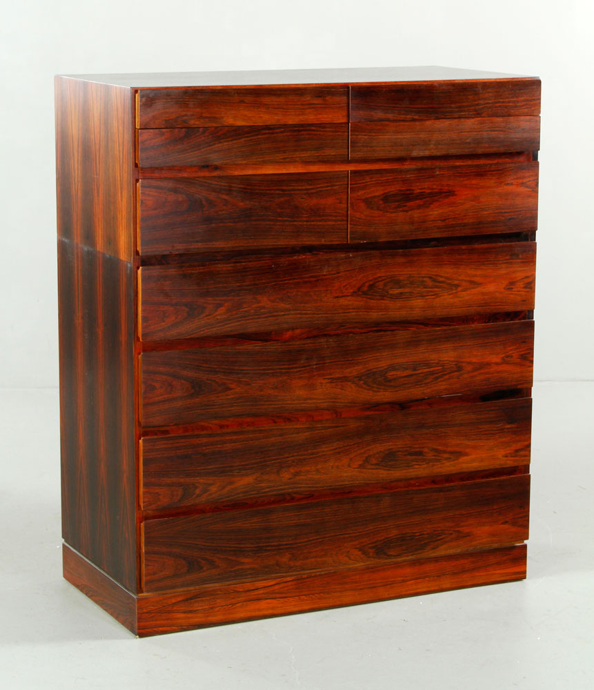 Appraisal: - Mobelfabrik Rosewood Bureau Mobelfabrik Danish bureau rosewood and rosewood