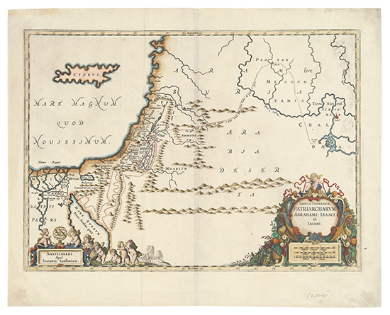 Appraisal: JANSSONIUS JOANNES Tabula Itineraria Patriarcharum Abrahami Isaaci et Jacobi Double-page