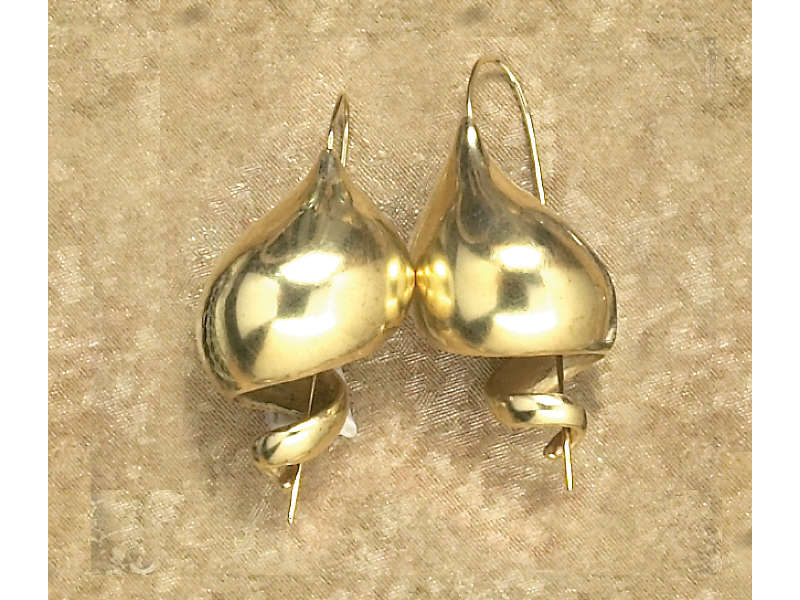 Appraisal: ROBERT LEE MORRIS EARRINGS Robert Lee Morris gold filled drops