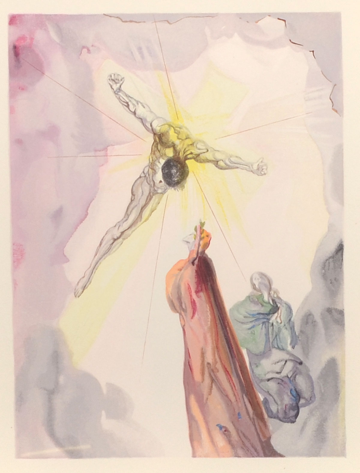 Appraisal: DALI Salvador Spanish - ''Heaven Canto - Christ's Apparition'' Woodcut