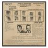 Appraisal: CRIME Pair of original wanted posters one for John Dillinger