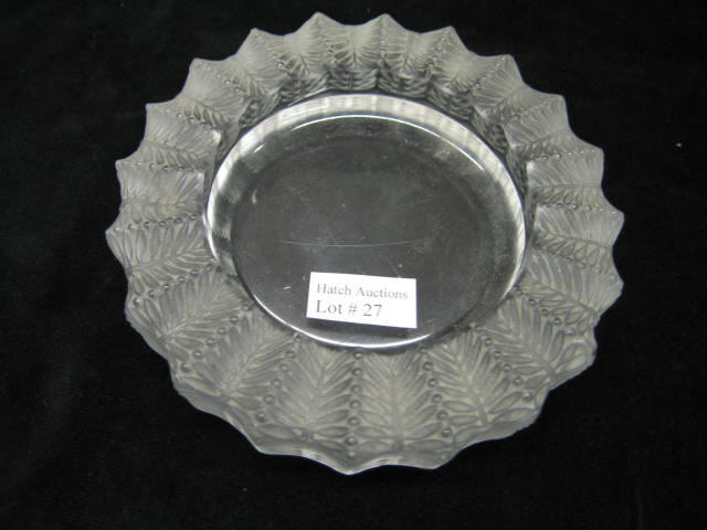 Appraisal: Lalique French Crystal Dish deco design