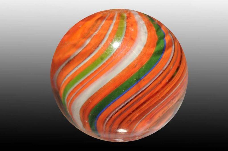 Appraisal: Orange English Swirl Marble Description Great color Condition Size