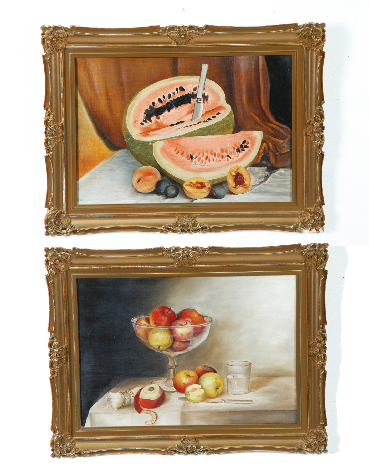 Appraisal: PAIR OF STILL LIFES AMERICAN SCHOOL LATE TH-EARLY TH CENTURY