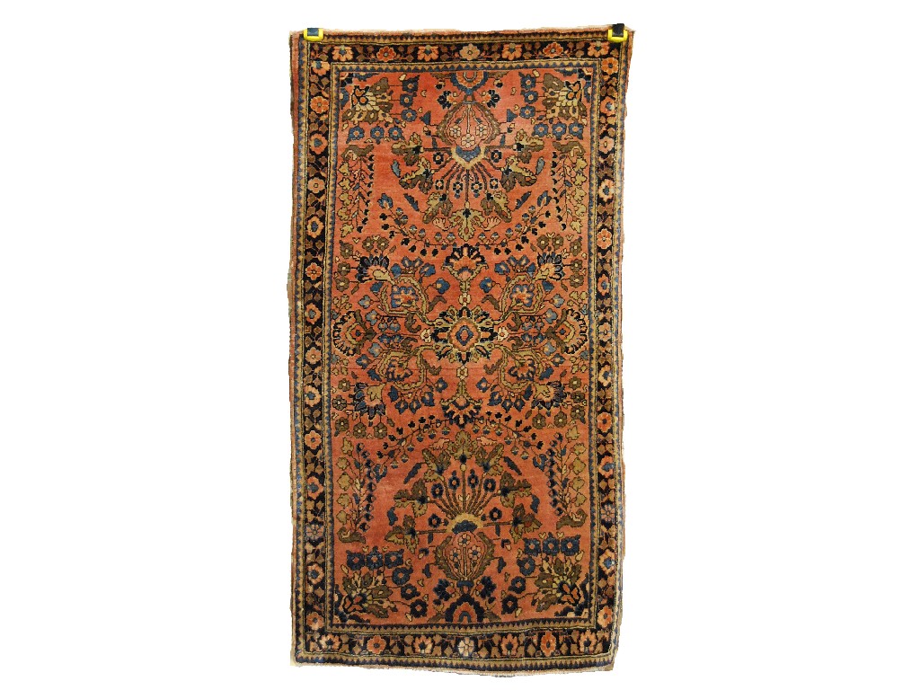 Appraisal: Persian 'American' Sarouk small rug st quarter th century