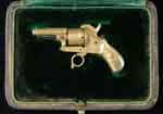 Appraisal: TINY BRASS PINFIRE REVOLVER Cal mm NSN oct bbl Brass