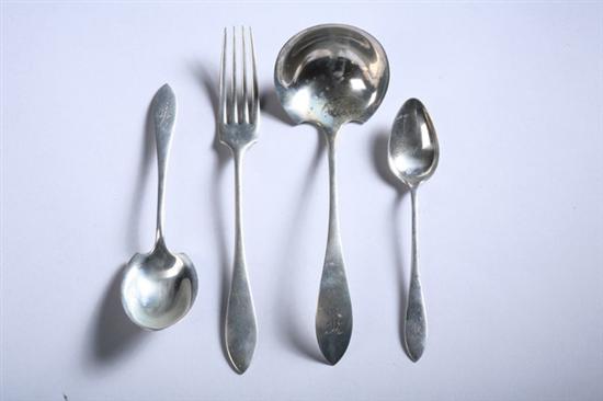 Appraisal: PIECES TOWLE STERLING SILVER FLATWARE 'Lafayette' pattern Two dinner forks