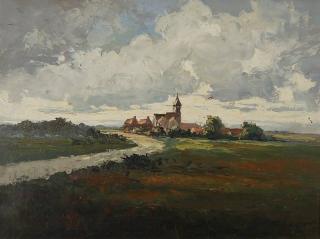 Appraisal: M Harand oil M Harand American th c - Village