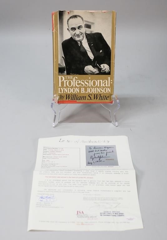 Appraisal: The Professional Lyndon B Johnson by William S White Inscribed