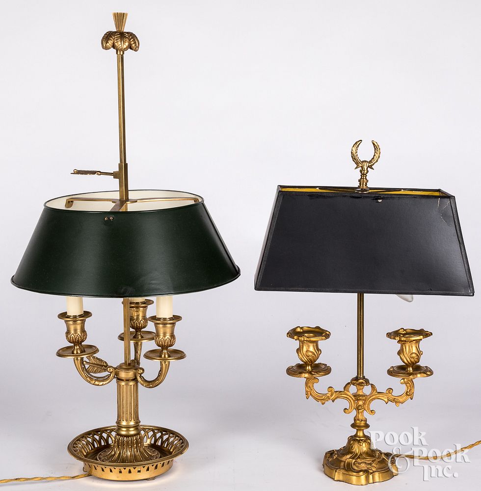 Appraisal: Two table lamps early th c Two table lamps early