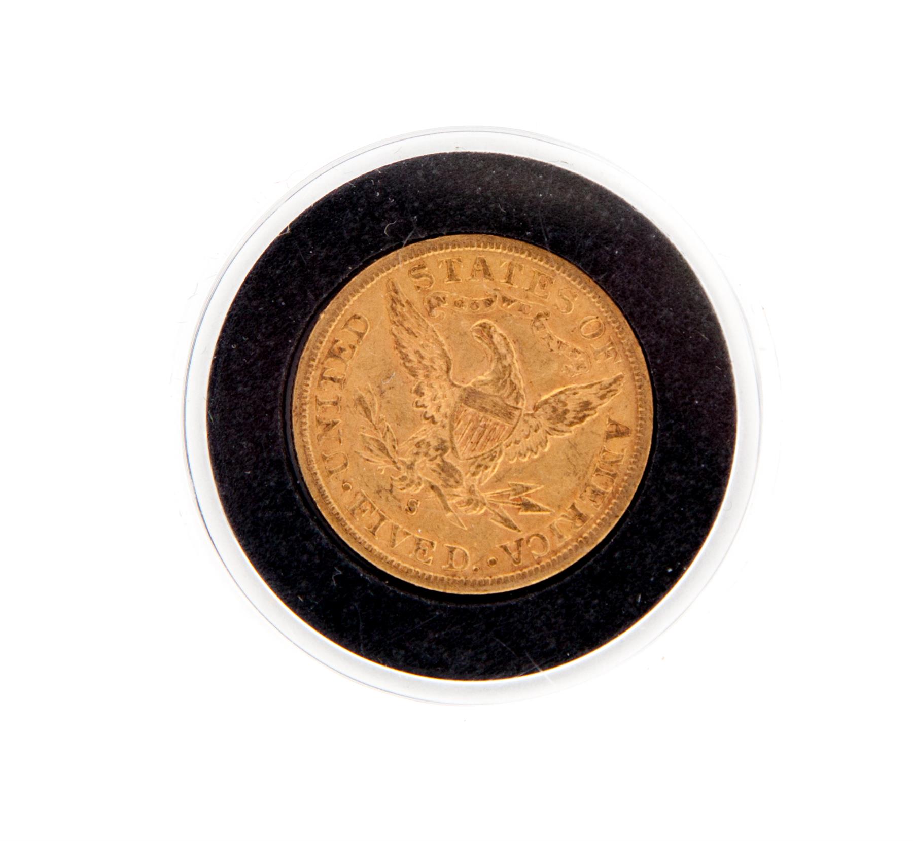 Appraisal: -S HALF EAGLE gold coin Ungraded