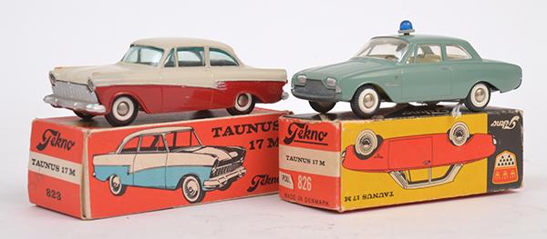 Appraisal: TWO TEKNO TAUNUS M MODELS INCLUDING ONE POLICE CAR SAGE